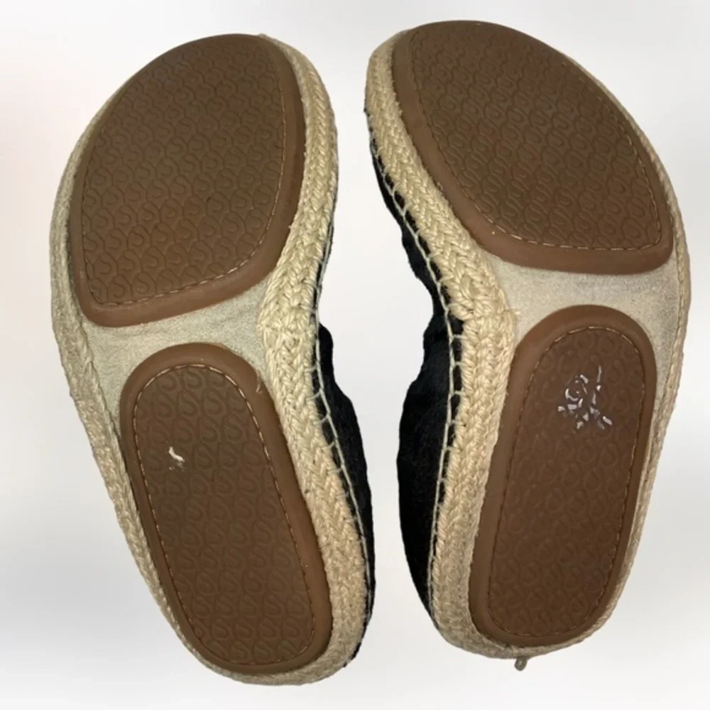 Yosi Samra Foldable Calf Hair Espadrille Flat